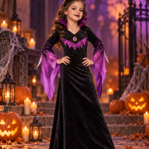Déguisement fille maléfique pour Halloween, au look sombre et original. Idéal pour soirées déguisées, fêtes Halloween et univers fantastiques.