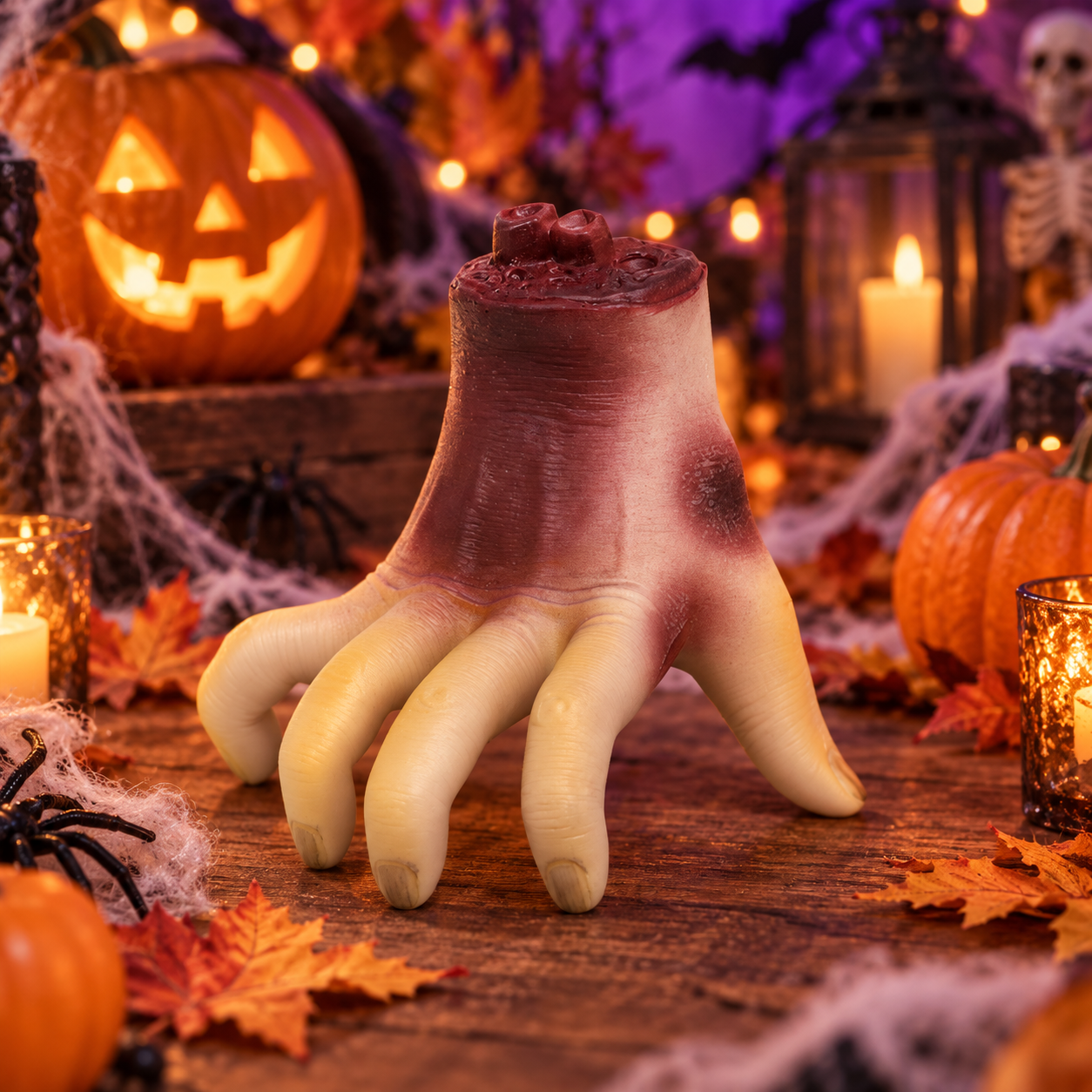 Halloween, c’est le moment parfait pour se lâcher sur la déco. Et avec cette fausse main, impossible de faire une ambiance trop sage. 🎃🖐️