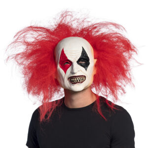 Masque Rudy Clown avec cheveux rouge