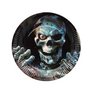 6 Assiettes Squelette Diabolique